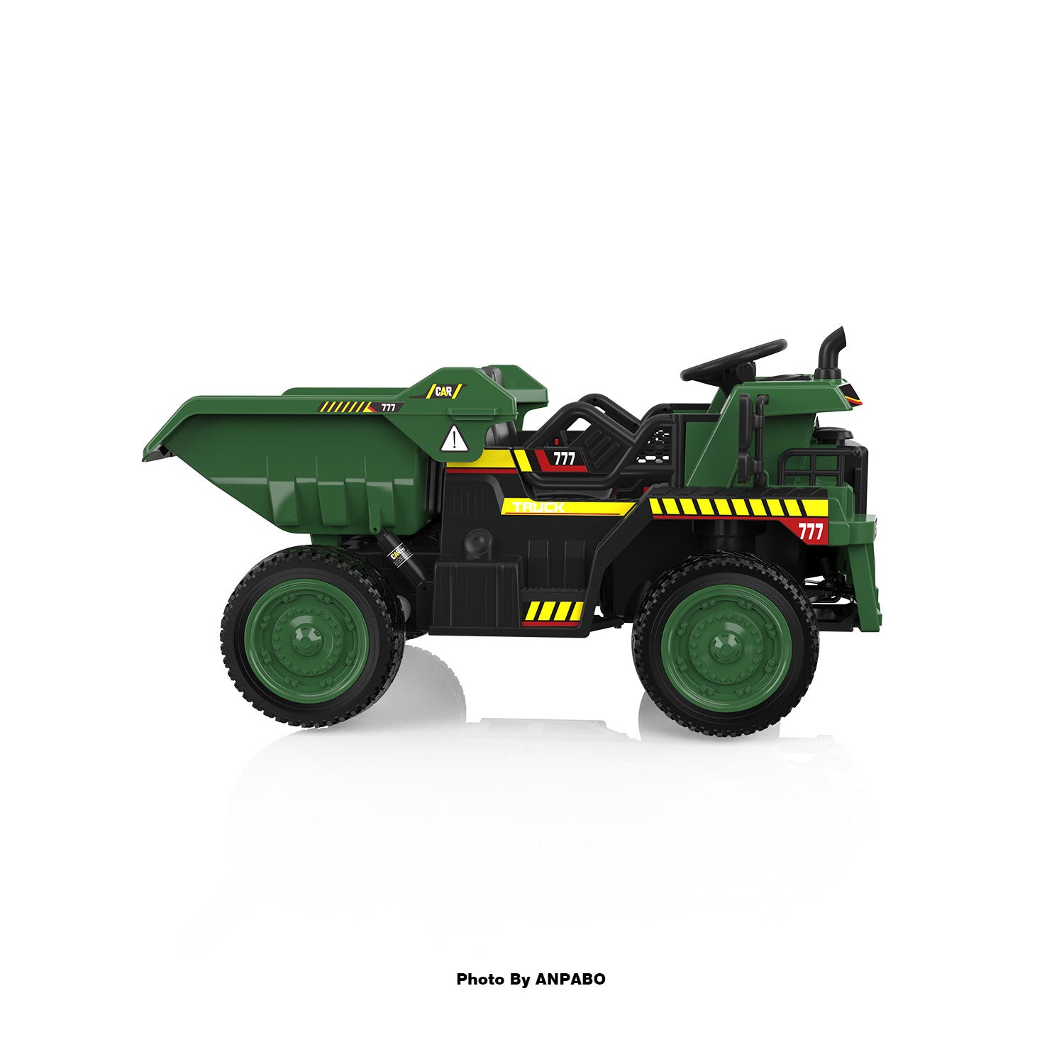 24V APBODirect Ride on Dump Truck for Kids with Remote Control-green