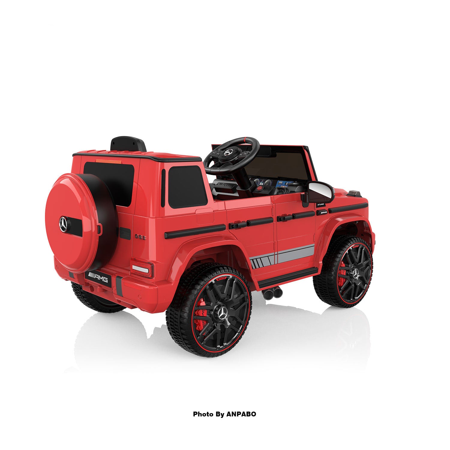12V 2-Seater Mercedes-Benz G63 Kids Ride On Car/SUV with Remote Control-red