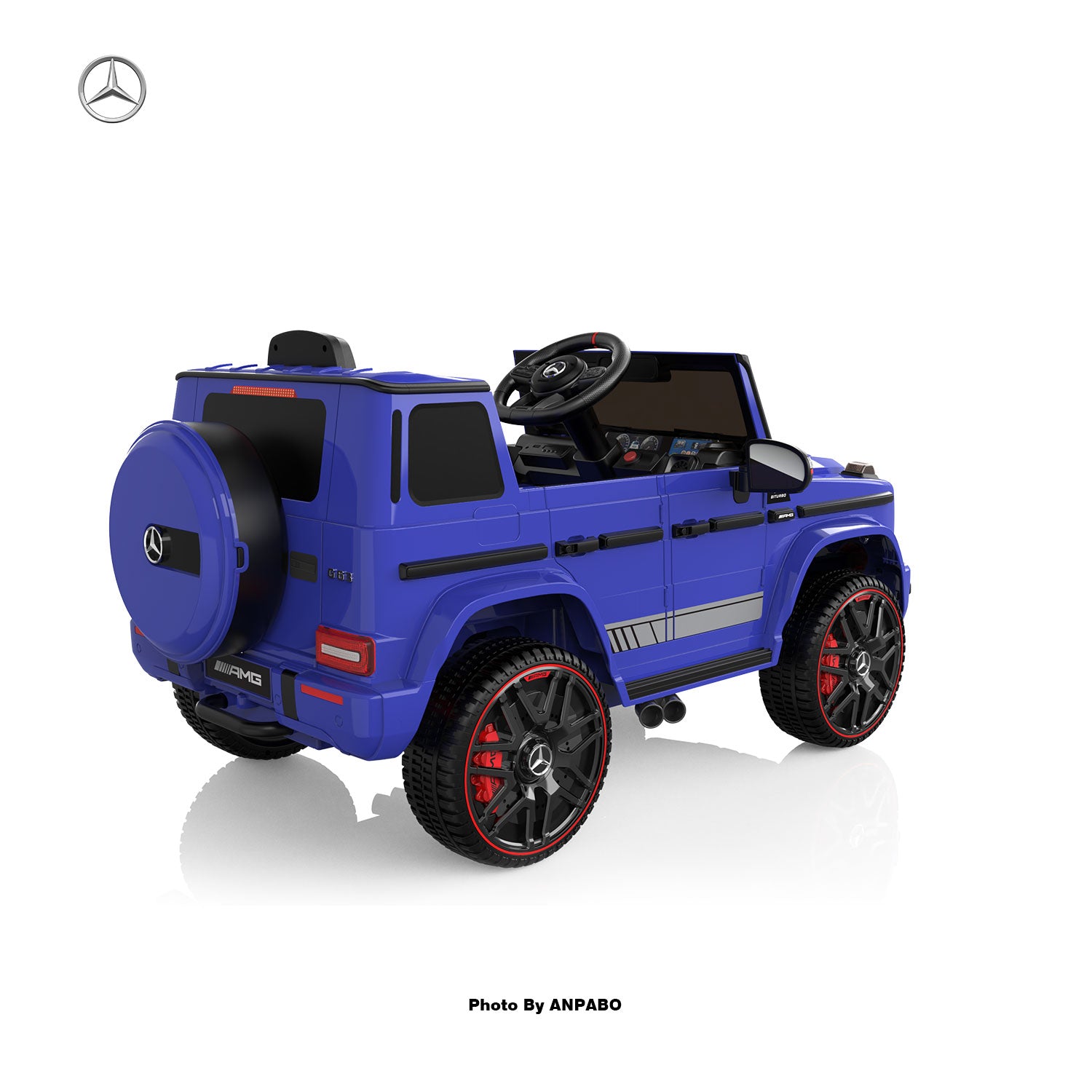 24V 2-Seater Mercedes-Benz G63 Kids Ride On Car/SUV with Remote Control-blue