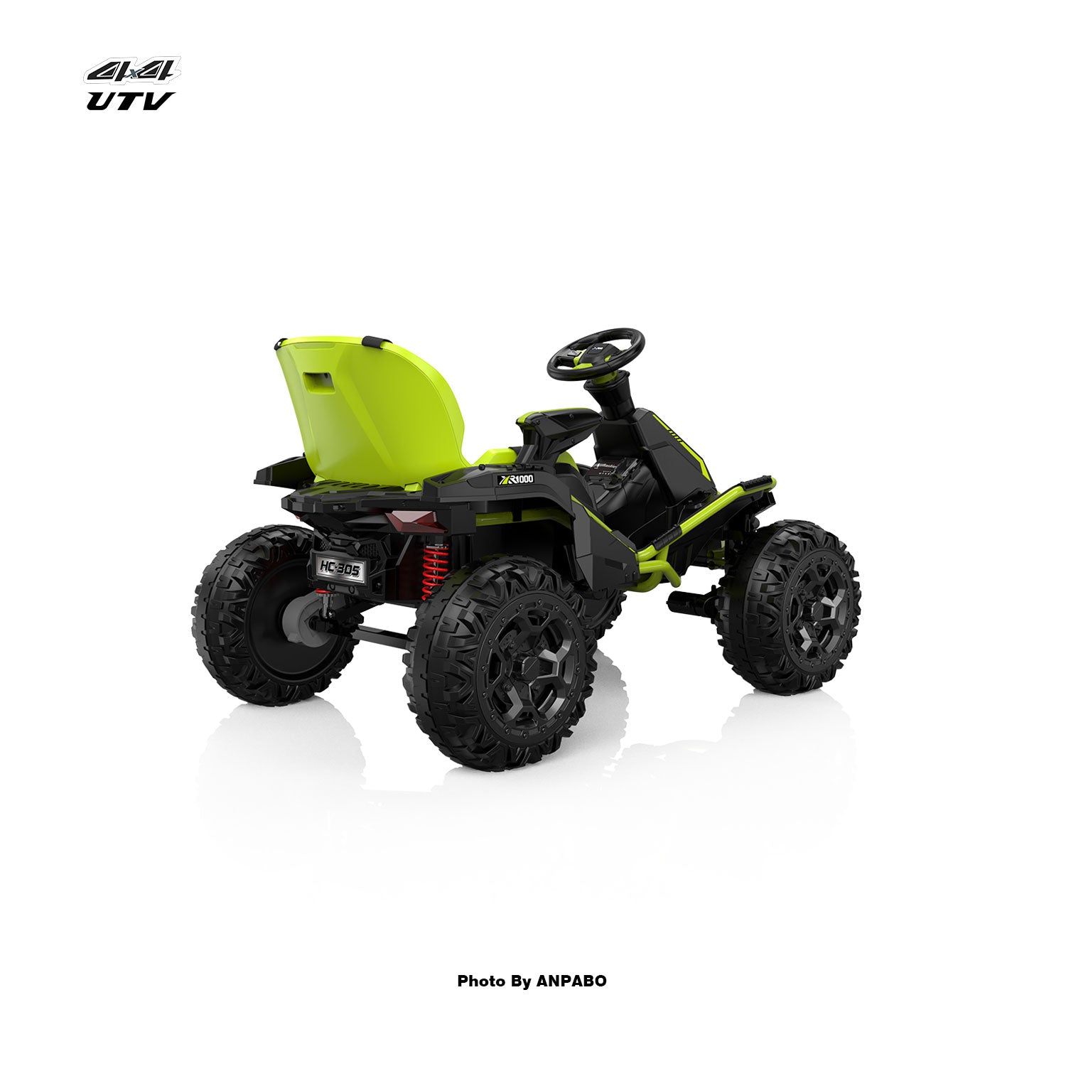 24V APBODirect Terrain Ride-On Buggy with Remote-green