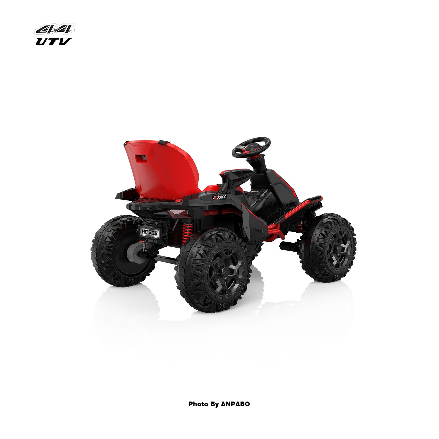 24V APBODirect Terrain Ride-On Buggy with Remote-red