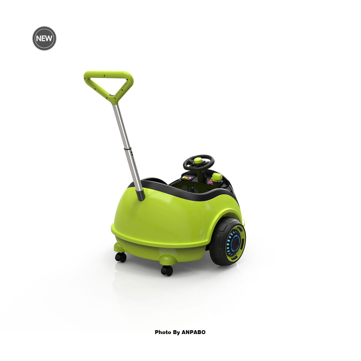 12V 3-In-1 Ride On Car Designed to Grow With Your Child-green