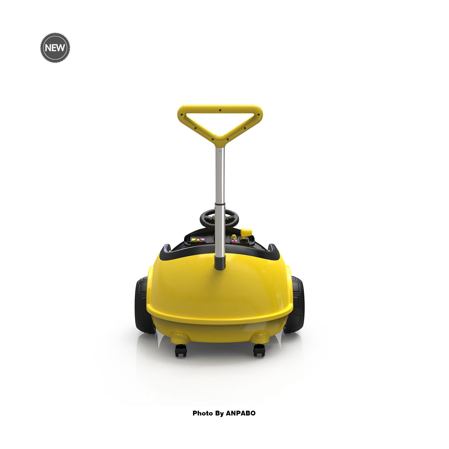 12V 3-In-1 Ride On Car Designed to Grow With Your Child-yellow