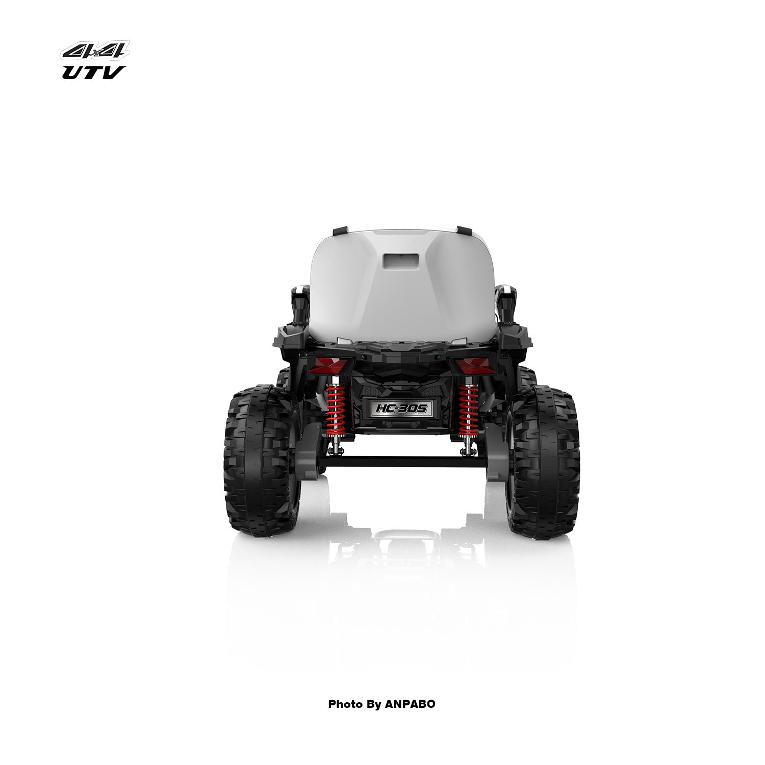 24V APBODirect Terrain Ride-On Buggy with Remote-white