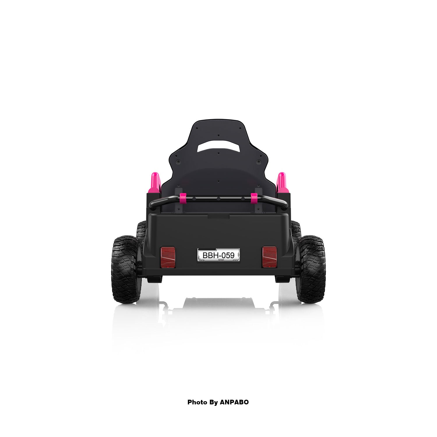 24V Off-Road Car with Throttle & Clutch Pedal for All-Terrain Fun-rose red