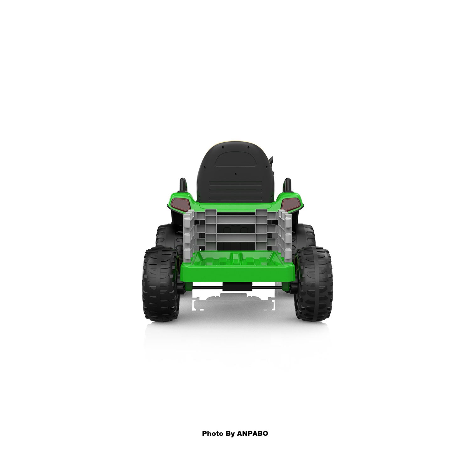 ANPABO 24V Kids Ride-On Tractor with Trailer-green