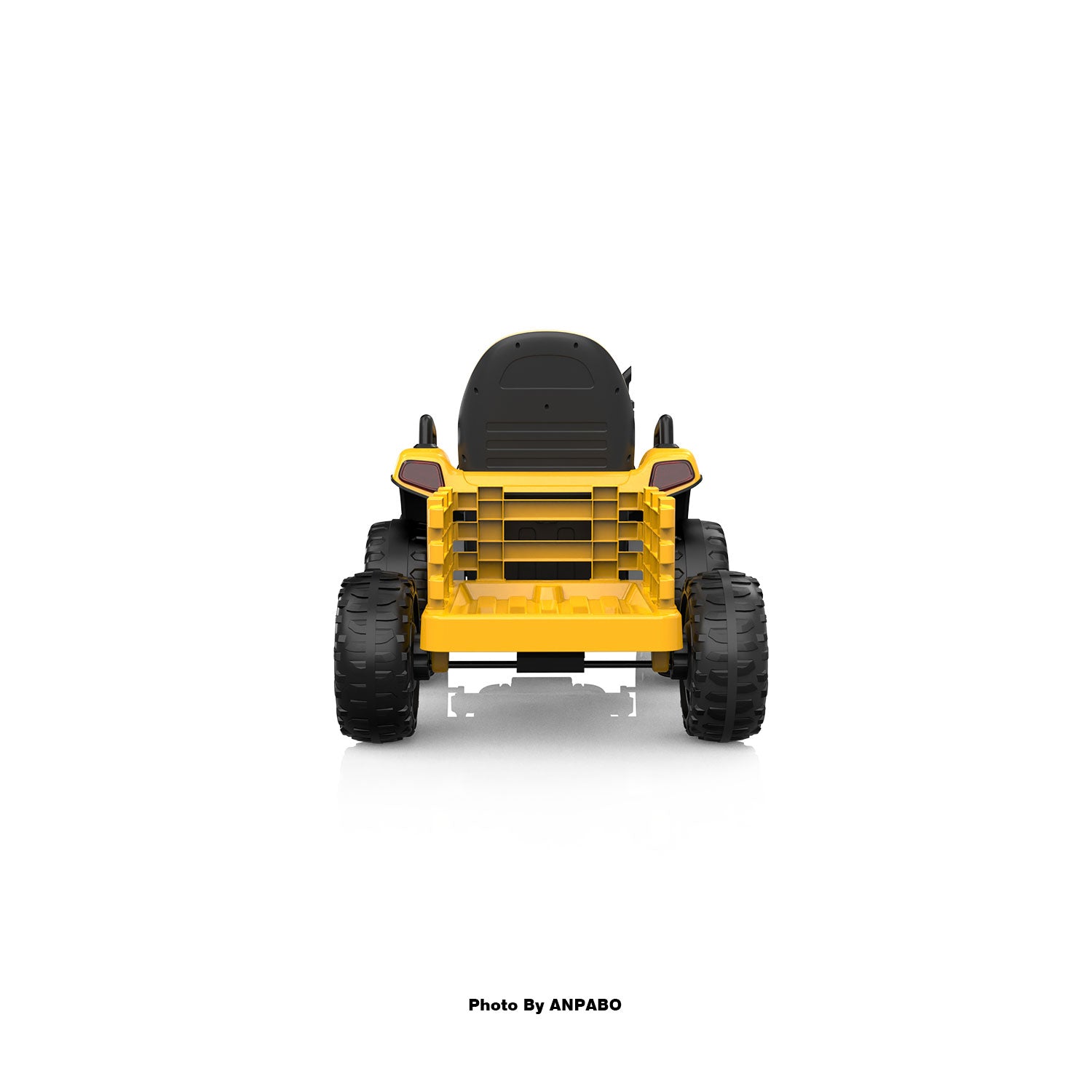 ANPABO 24V Kids Ride-On Tractor with Trailer-yellow
