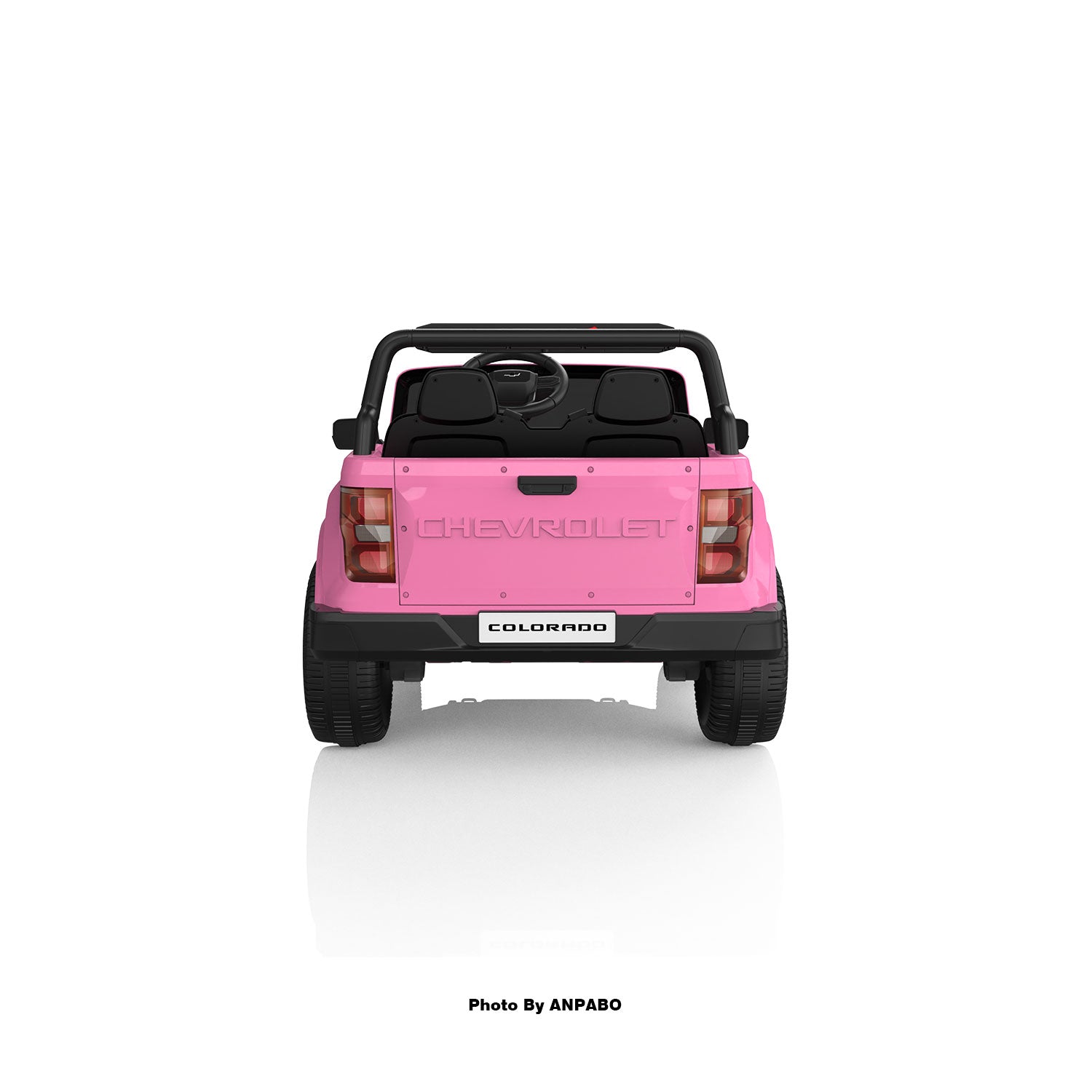 24V Licensed Chevrolet Colorado 2-Seater Kids Ride On Truck-pink