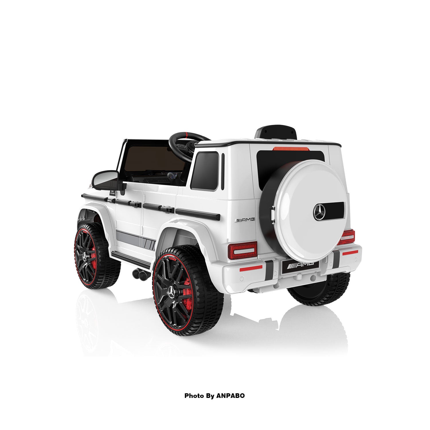12V 2-Seater Mercedes-Benz G63 Kids Ride On Car/SUV with Remote Control-white