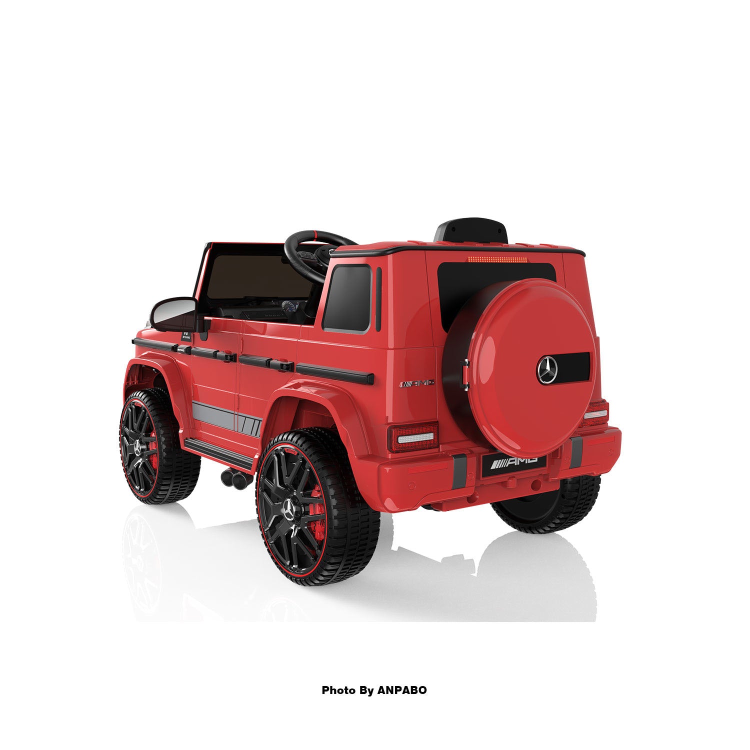 12V 2-Seater Mercedes-Benz G63 Kids Ride On Car/SUV with Remote Control-red