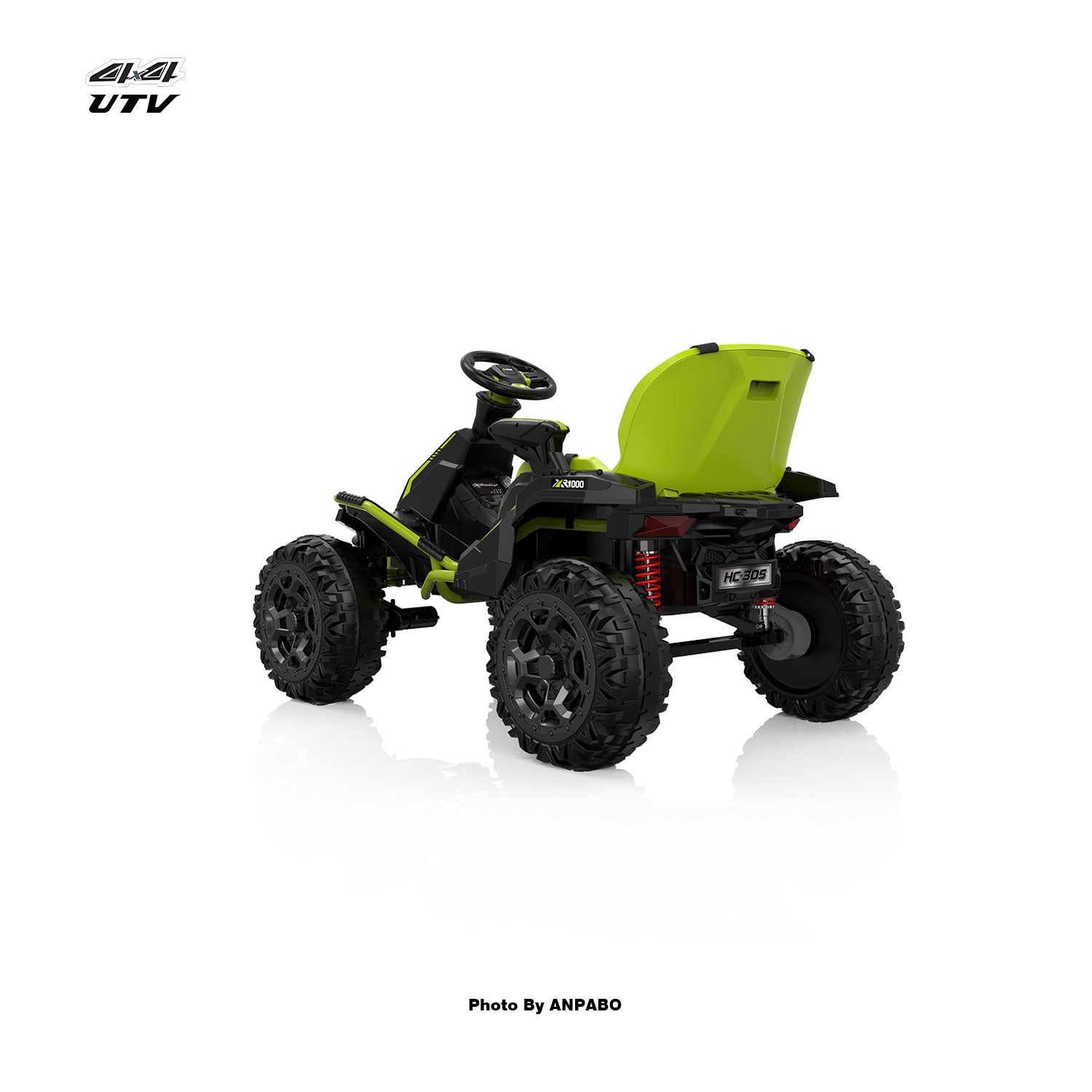 24V APBODirect Terrain Ride-On Buggy with Remote-green