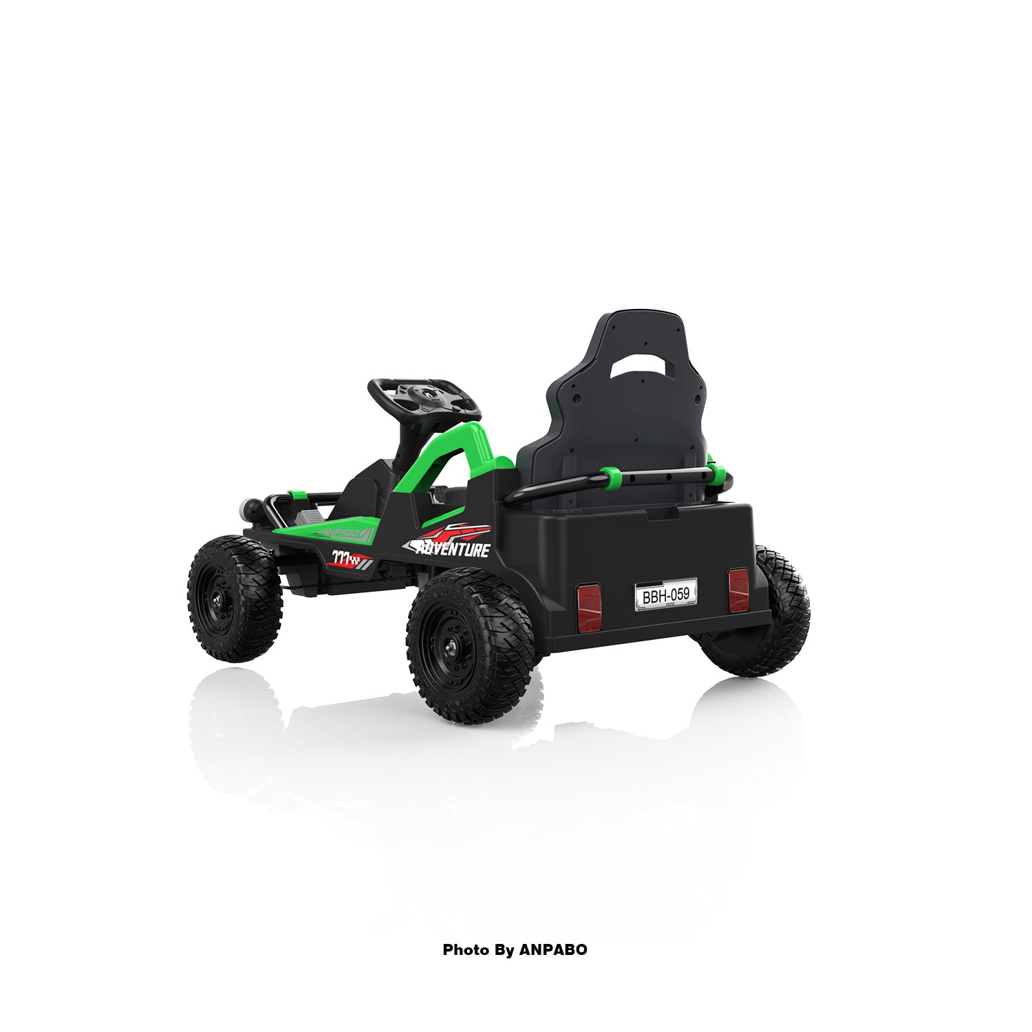 24V Off-Road Car with Throttle & Clutch Pedal for All-Terrain Fun-green