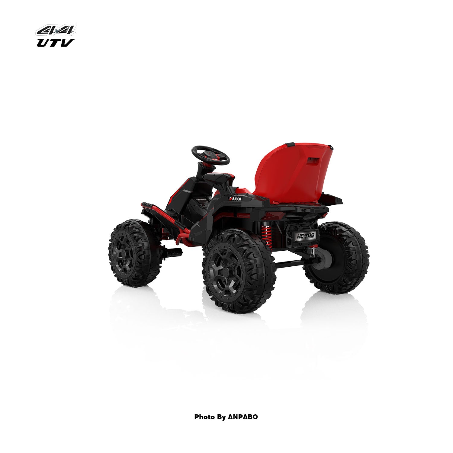24V APBODirect Terrain Ride-On Buggy with Remote-red