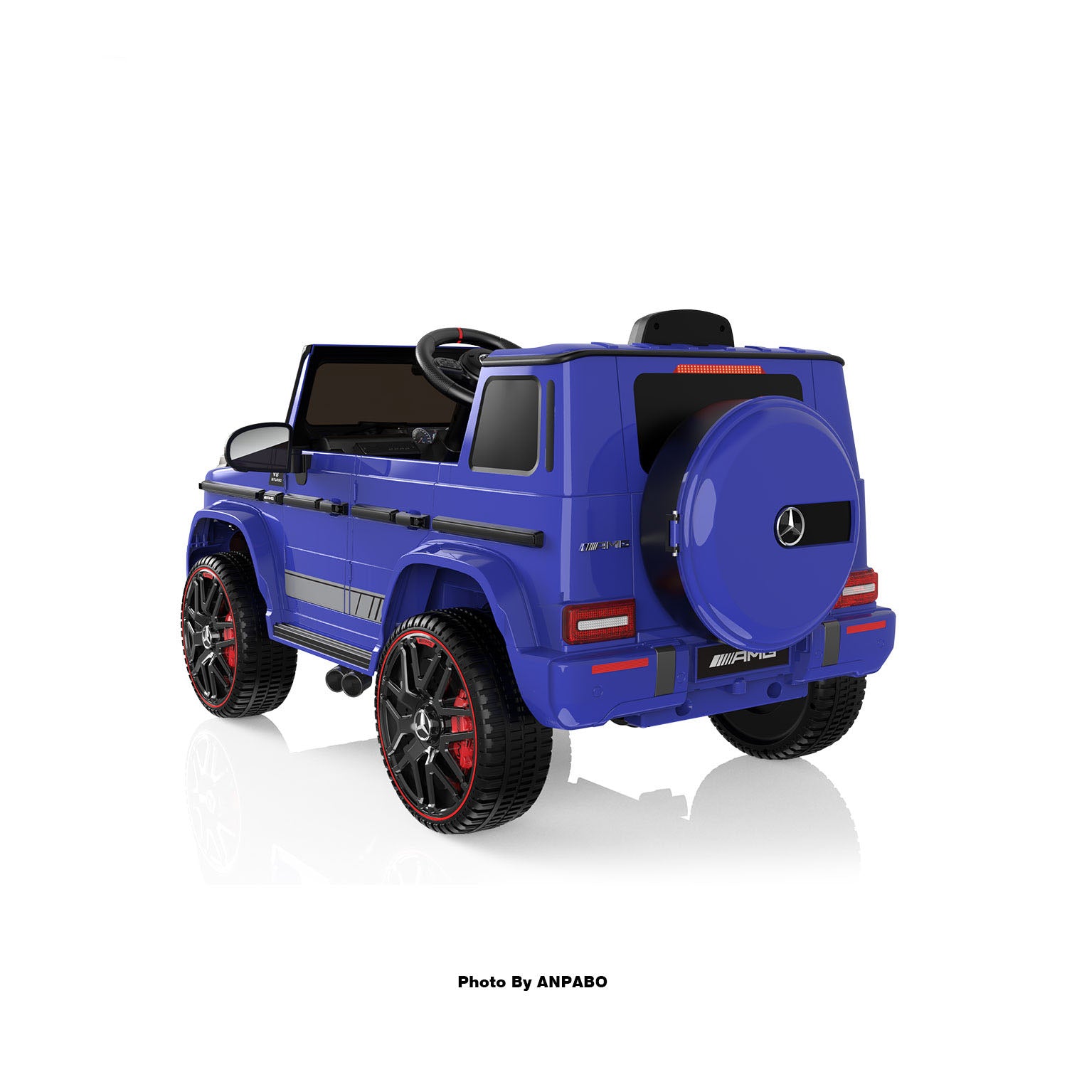 12V 2-Seater Mercedes-Benz G63 Kids Ride On Car/SUV with Remote Control-blue