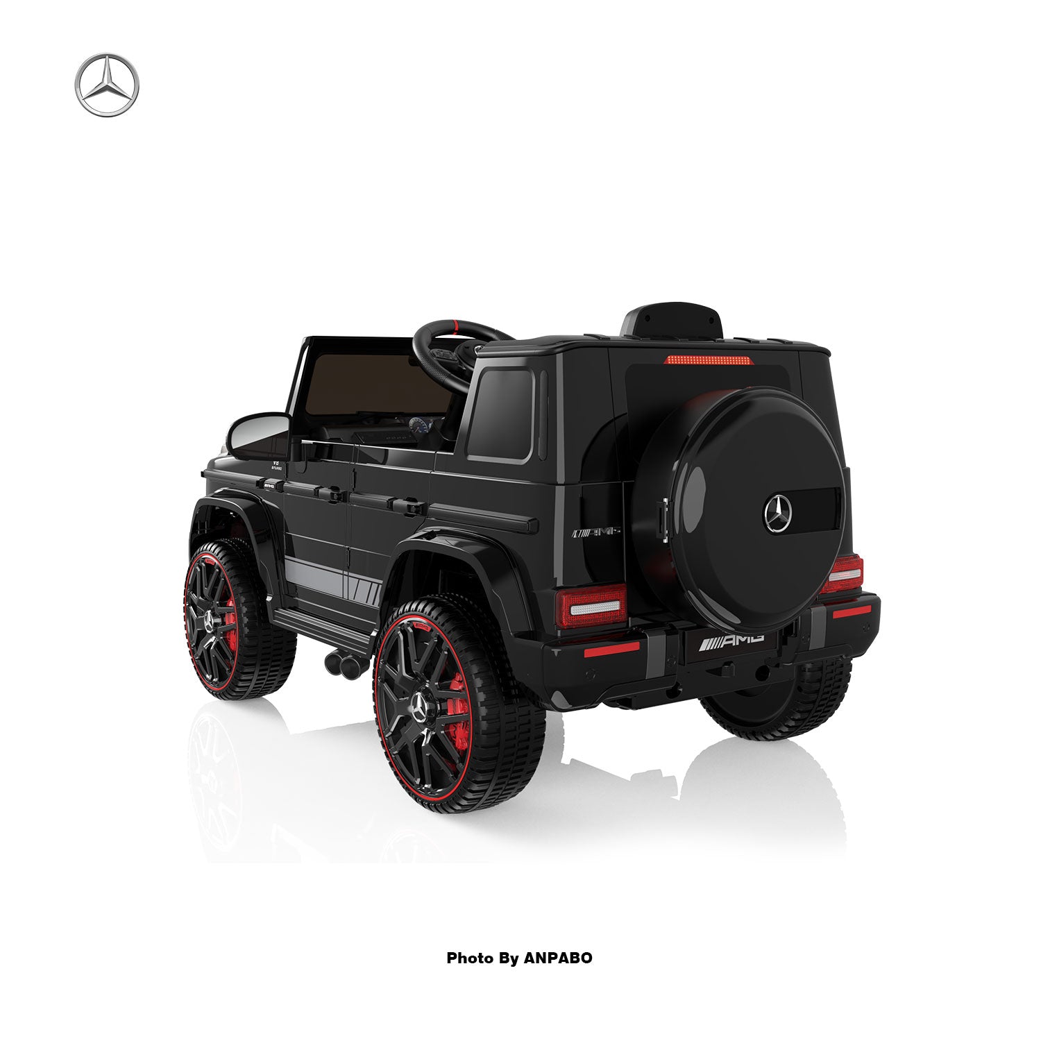 12V 2-Seater Mercedes-Benz G63 Kids Ride On Car/SUV with Remote Control-black