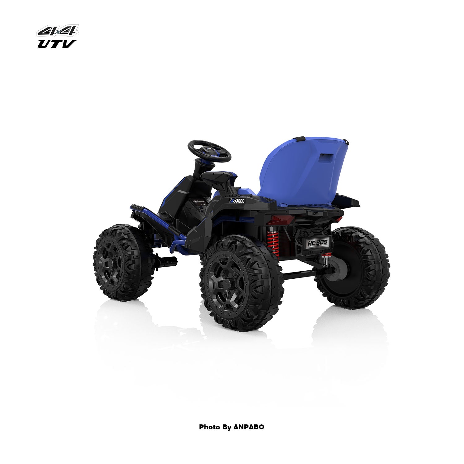 24V APBODirect Terrain Ride-On Buggy with Remote-blue