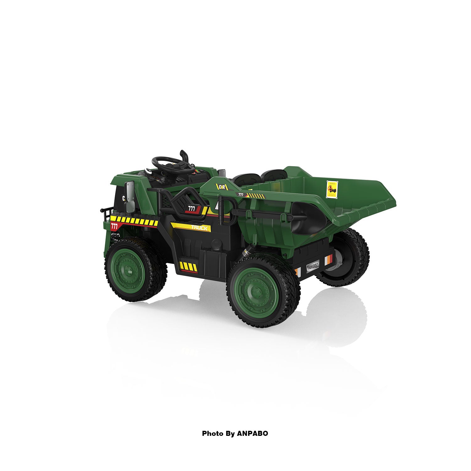 24V APBODirect Ride on Dump Truck for Kids with Remote Control-green