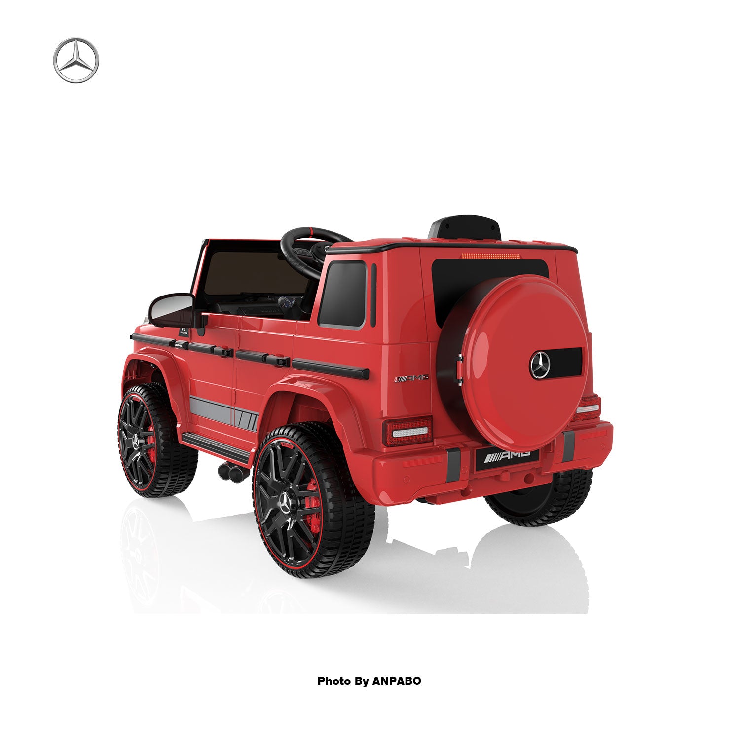 12V 2-Seater Mercedes-Benz G63 Kids Ride On Car/SUV with Remote Control-red
