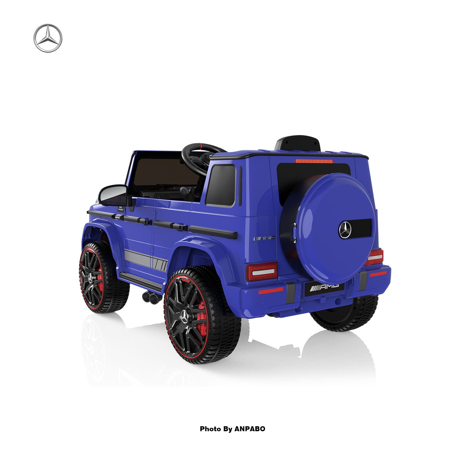 24V 2-Seater Mercedes-Benz G63 Kids Ride On Car/SUV with Remote Control-blue
