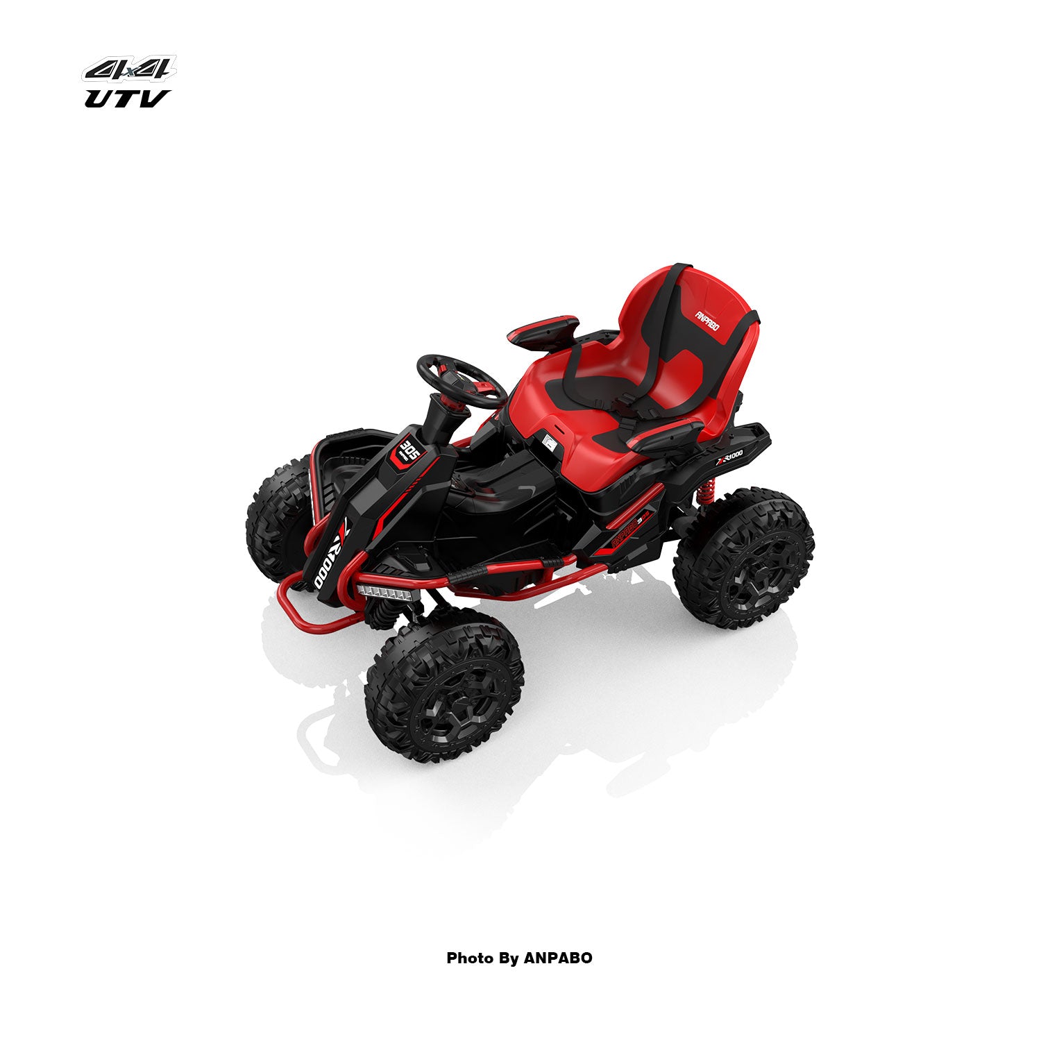 24V APBODirect Terrain Ride-On Buggy with Remote-red