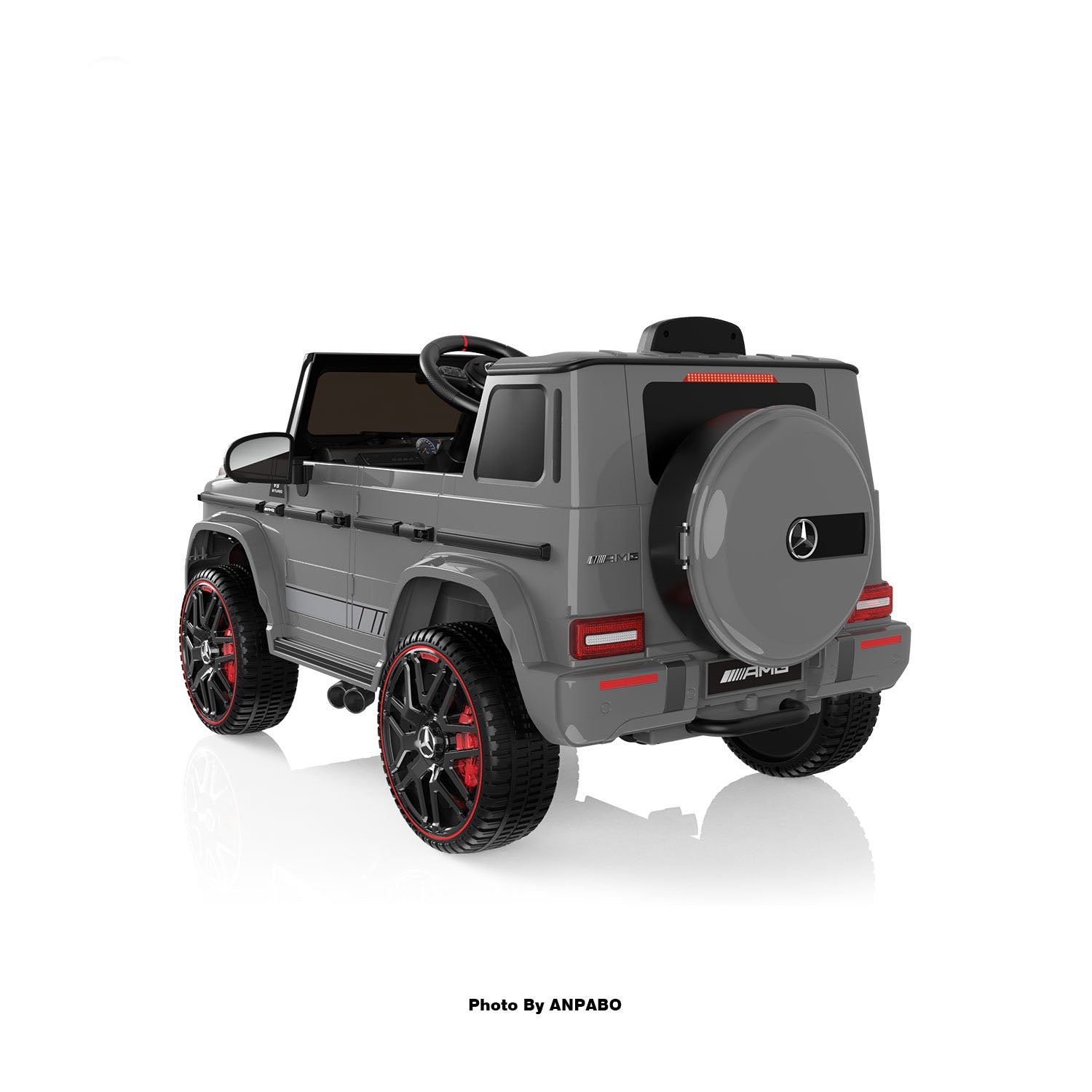 12V 2-Seater Mercedes-Benz G63 Kids Ride On Car/SUV with Remote Control-gray