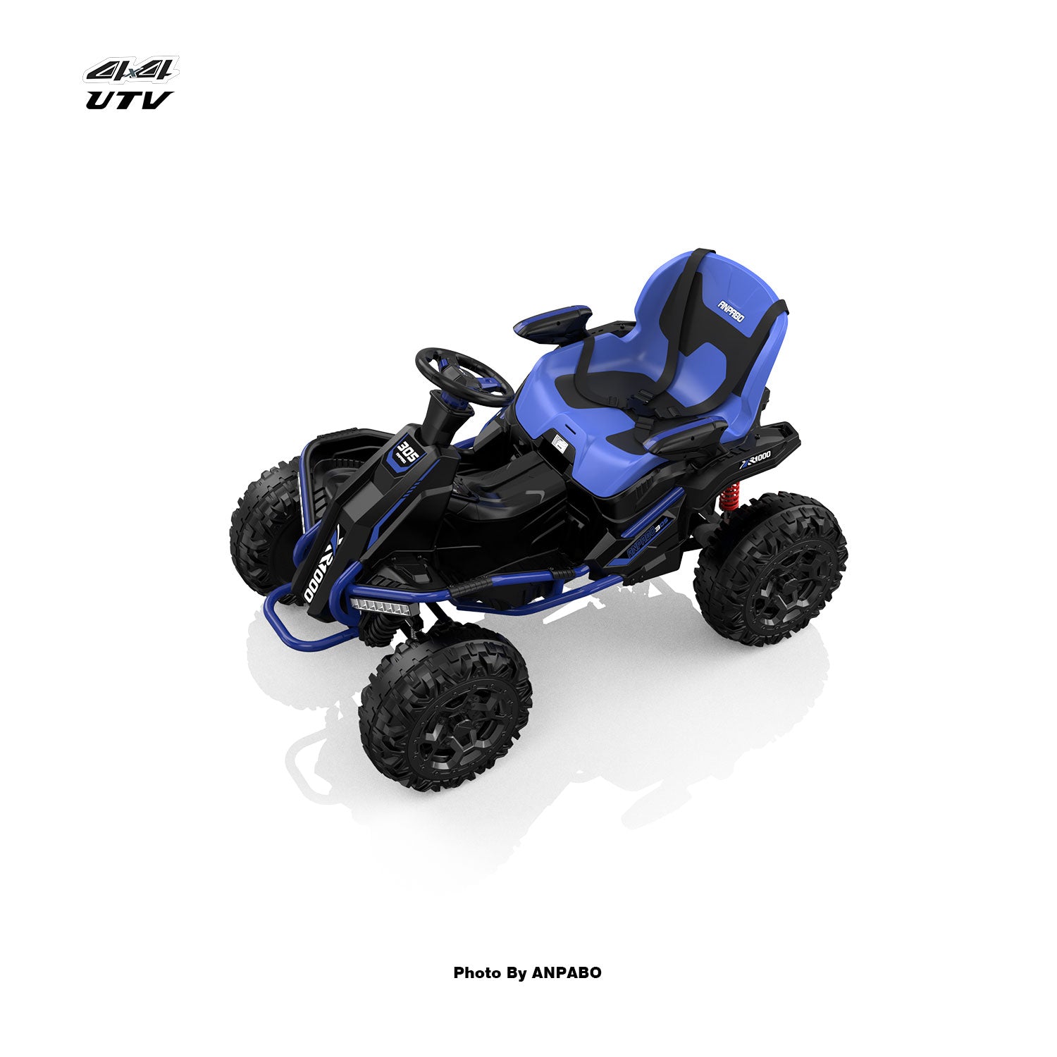 24V APBODirect Terrain Ride-On Buggy with Remote-blue