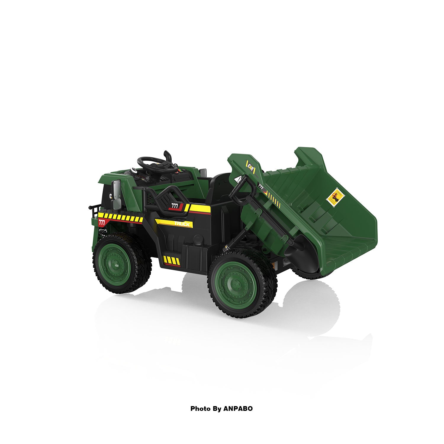 24V APBODirect Ride on Dump Truck for Kids with Remote Control-green