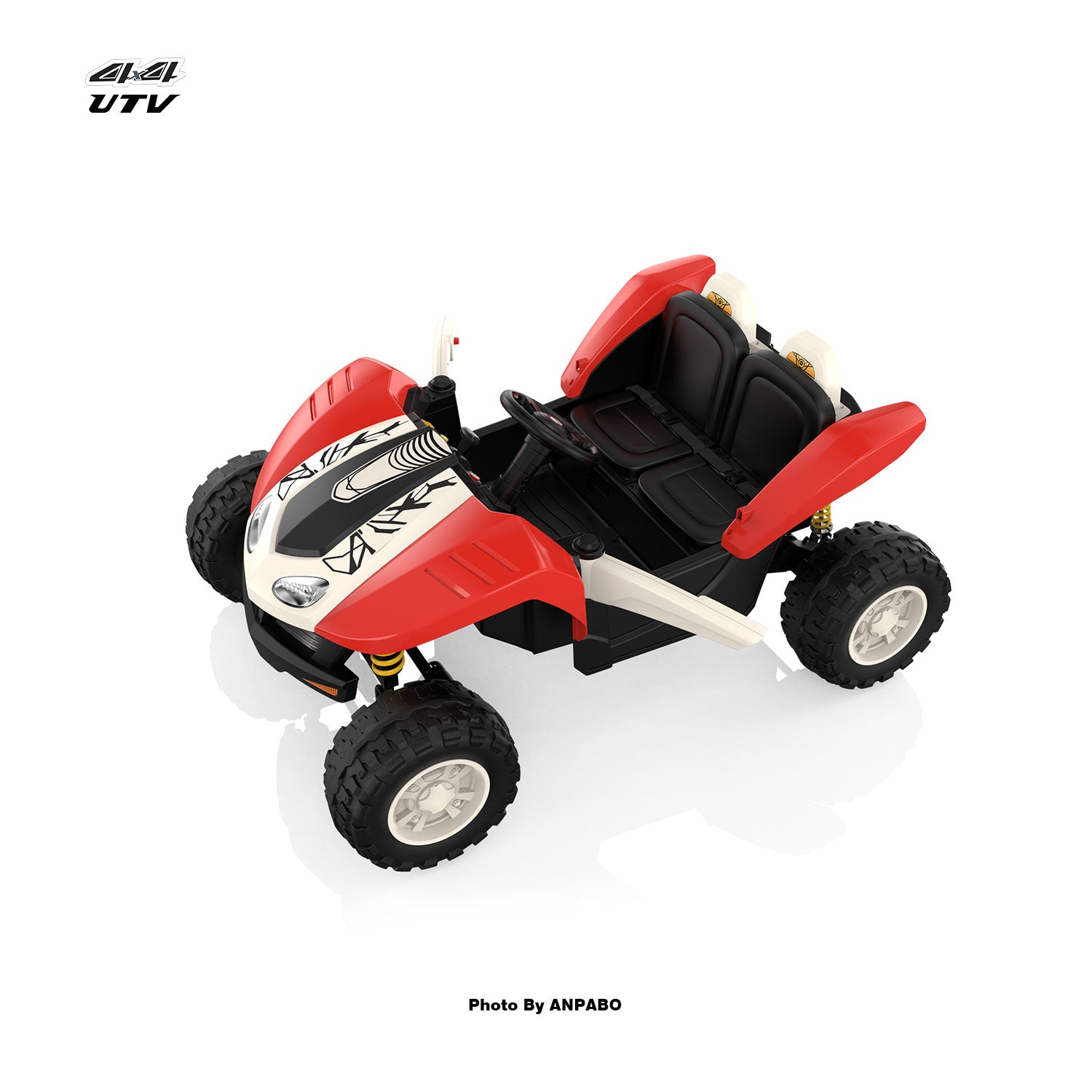 24V Bionic All Terrain UTV Ride on Buggy with Remot-red