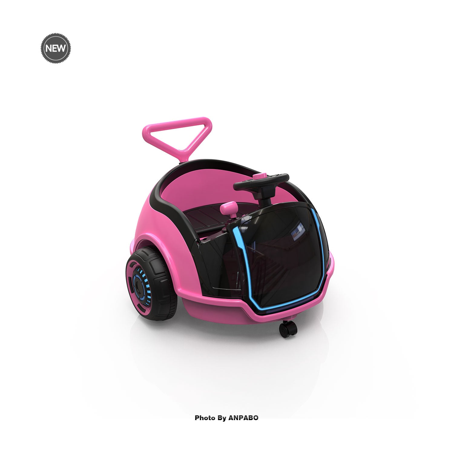 12V 3-In-1 Ride On Car Designed to Grow With Your Child-pink