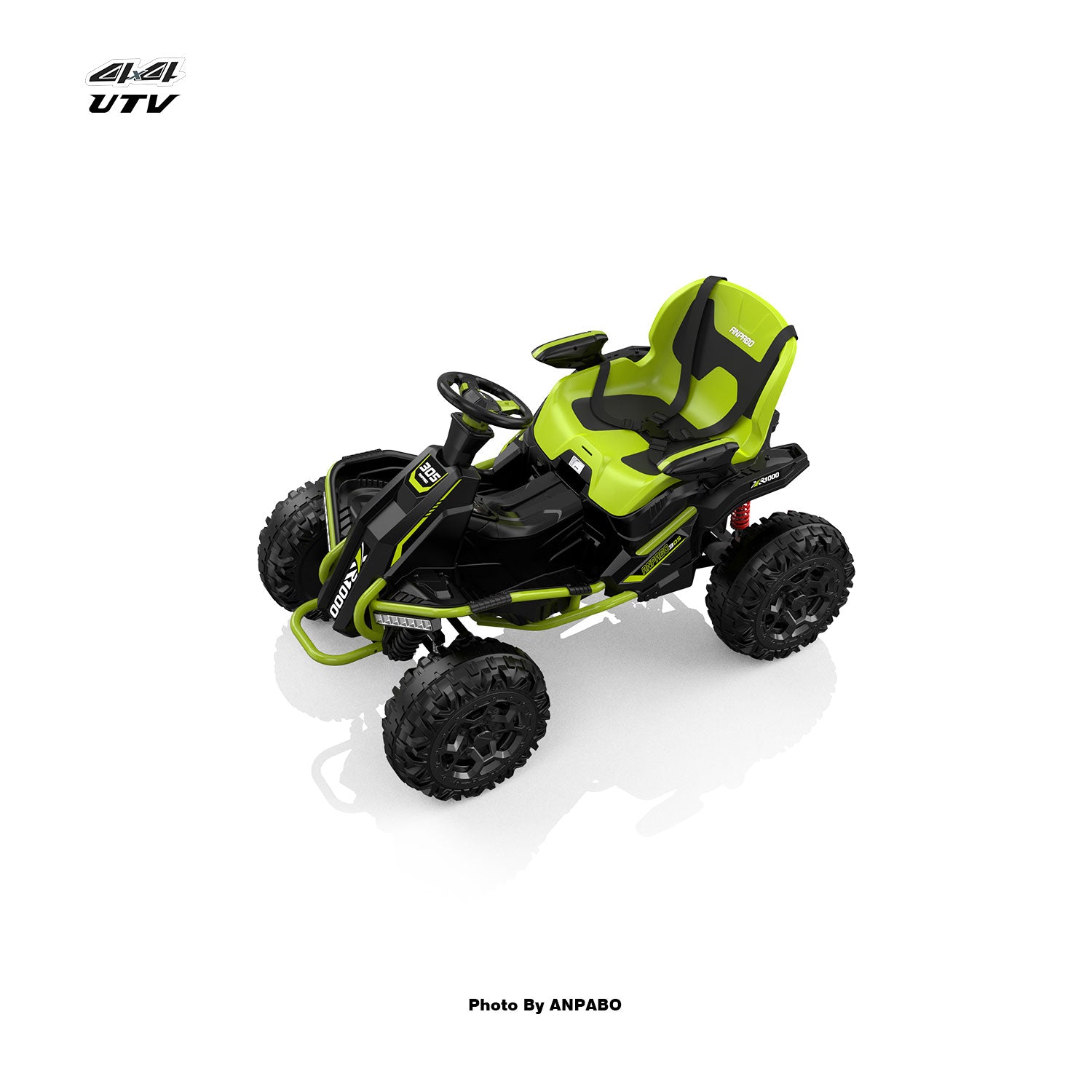 24V APBODirect Terrain Ride-On Buggy with Remote-green