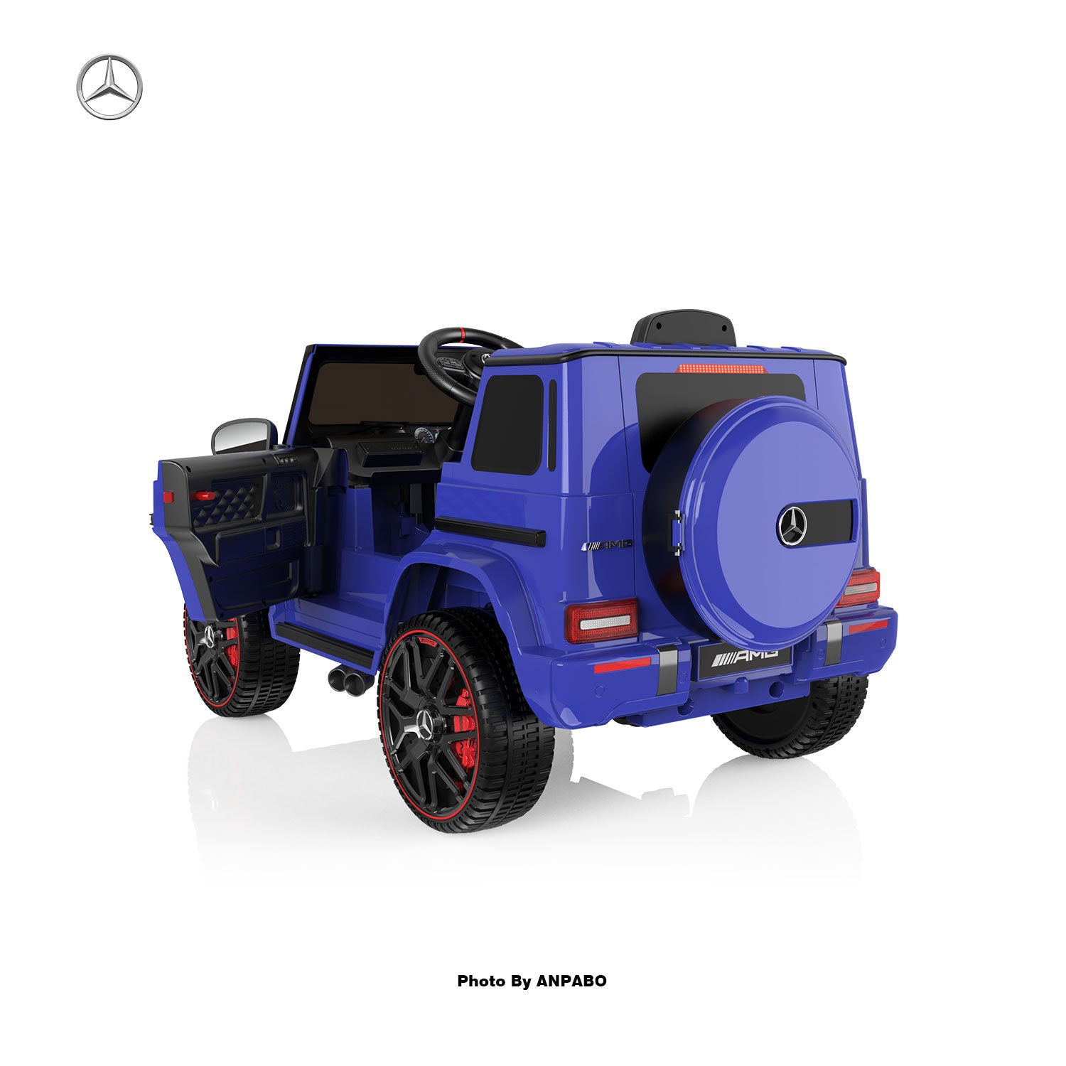 24V 2-Seater Mercedes-Benz G63 Kids Ride On Car/SUV with Remote Control-blue