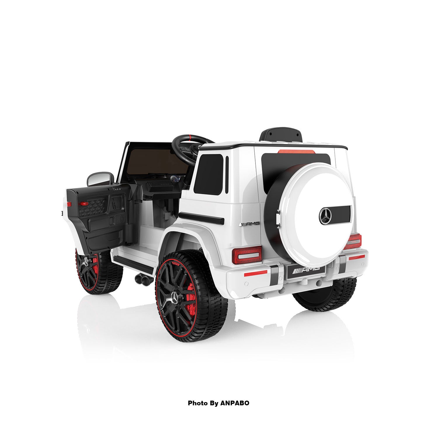 12V 2-Seater Mercedes-Benz G63 Kids Ride On Car/SUV with Remote Control-white