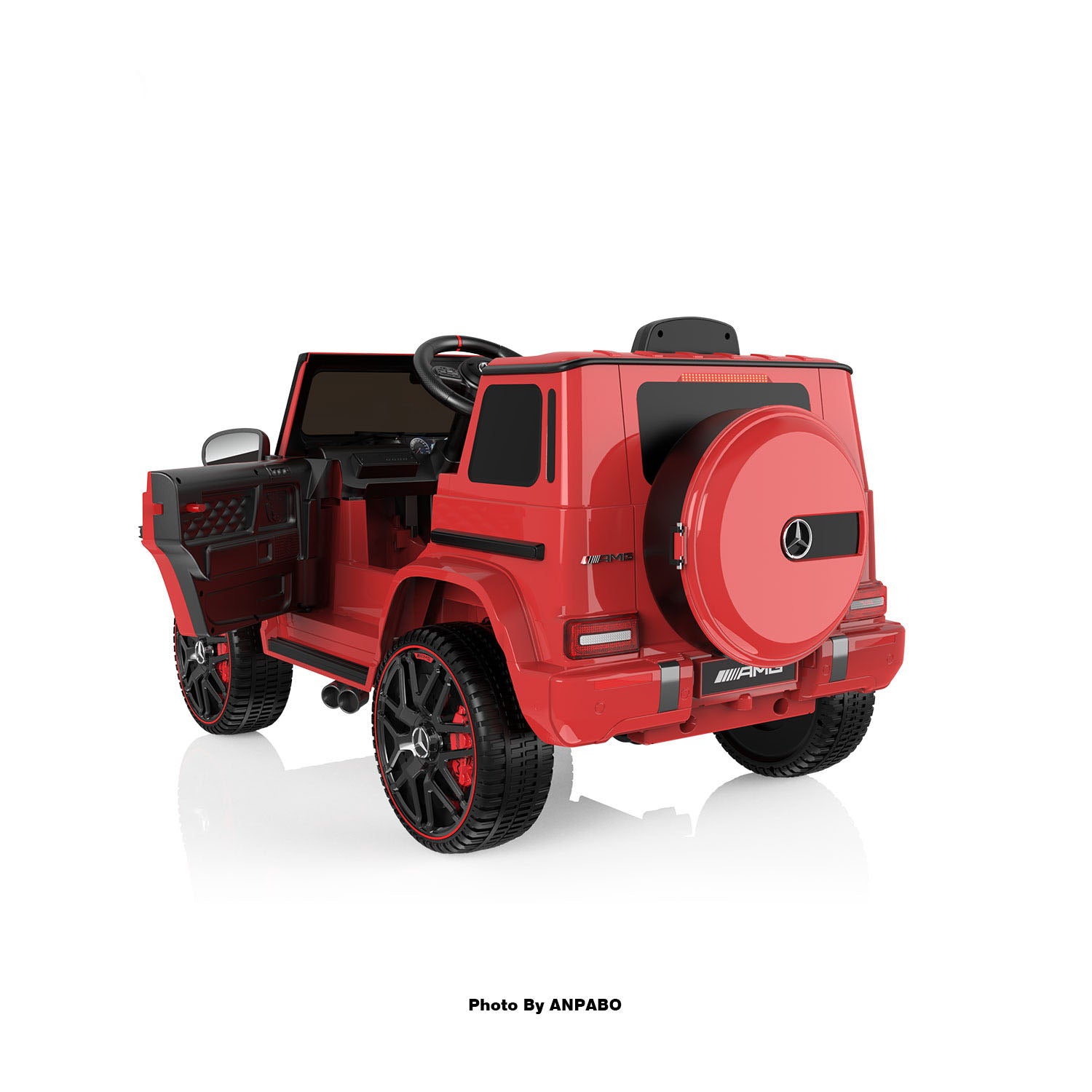 12V 2-Seater Mercedes-Benz G63 Kids Ride On Car/SUV with Remote Control-red