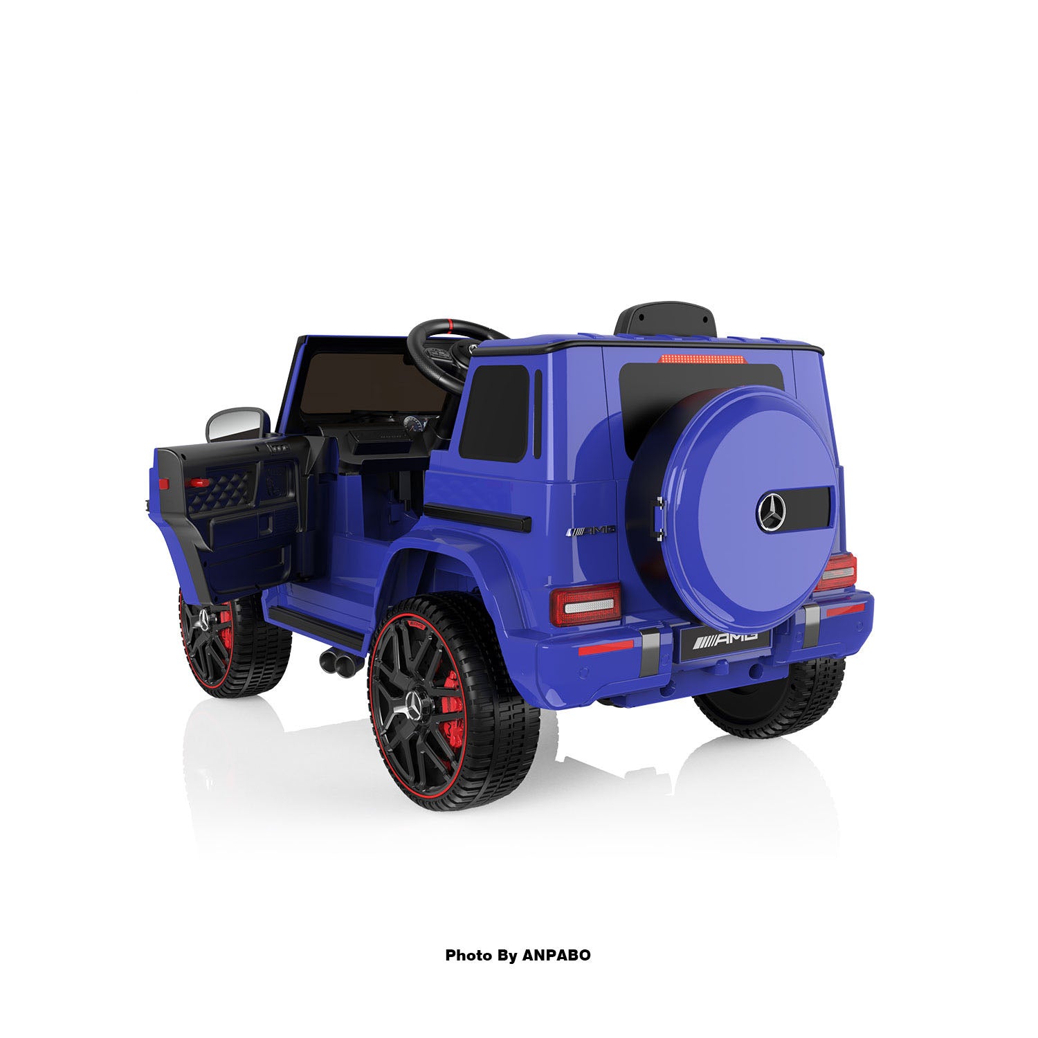 12V 2-Seater Mercedes-Benz G63 Kids Ride On Car/SUV with Remote Control-blue