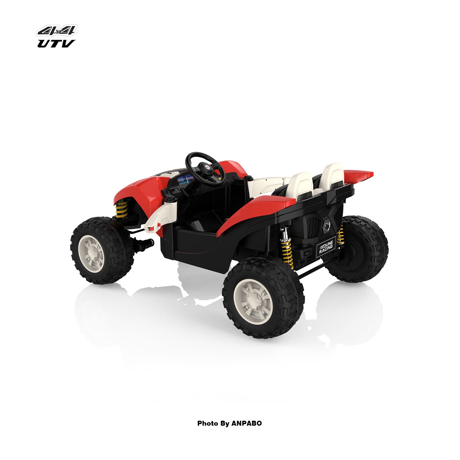 24V Bionic All Terrain UTV Ride on Buggy with Remot-red