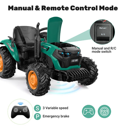 ANPABO 24V Tractor With Remote/Bluetooth-Option dump bed