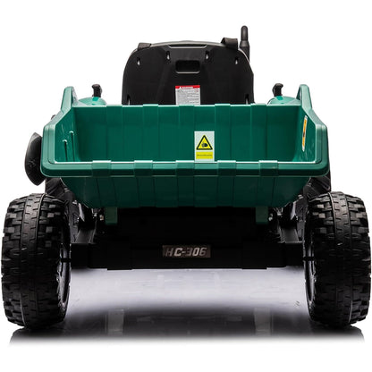 ANPABO 24V Tractor With Remote/Bluetooth-Option Electric Lift Lever Dump Bed