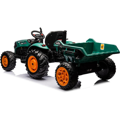 ANPABO 24V Tractor With Remote/Bluetooth-Option Electric Lift Lever Dump Bed