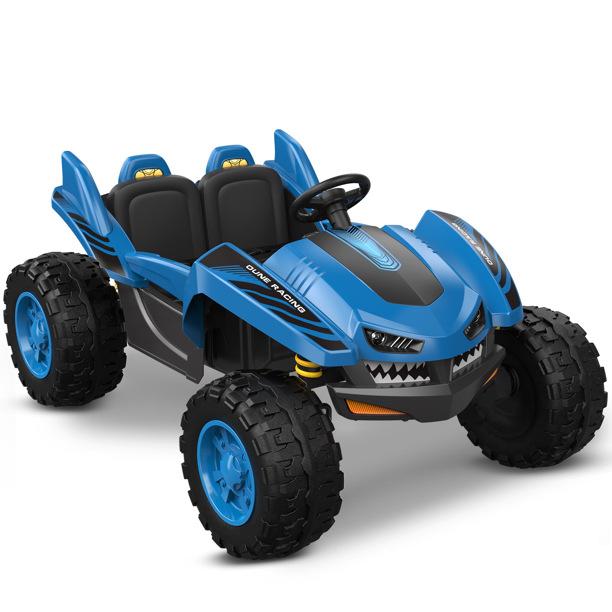 ANPABO 24 Volt 4WD UTV Two Seater With Parent Remote Control And Bluetooth Music Player 3-12+ Years Old