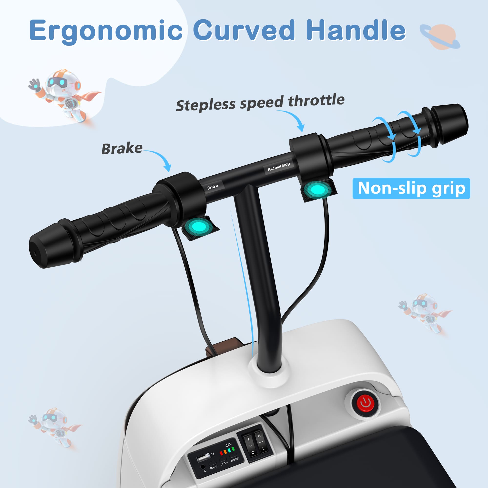 ANPABO 24V Scooter With Bluetooth