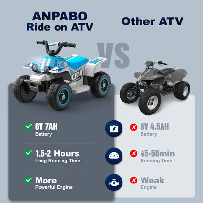 ANPABO 6V ATV With Remote/Bluetooth