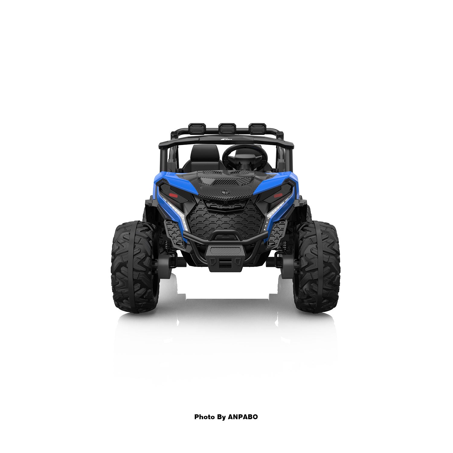 24V 4x200W 2-Seater Ride-On Truck | 4WD, EVA Tires, Remot-blue