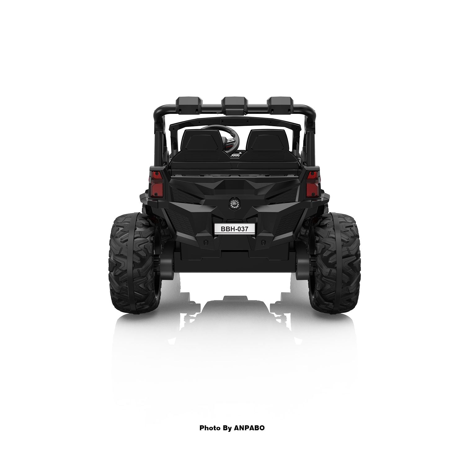 24V 4x200W 2-Seater Ride-On Truck | 4WD, EVA Tires, Remot-rose red