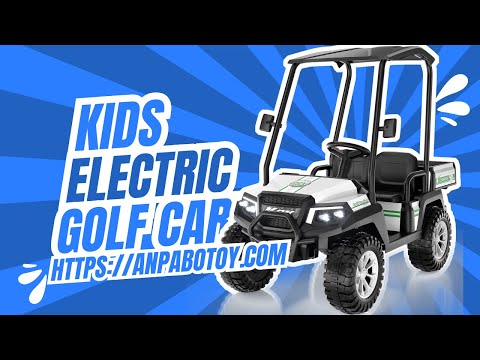 Kids 4WD Ride-On Golf Cart with Awning-red