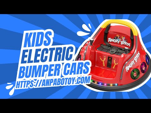 ANPABO Toddler Bumper Car: 360° Spin, Remote, Lights & Bluetooth-red